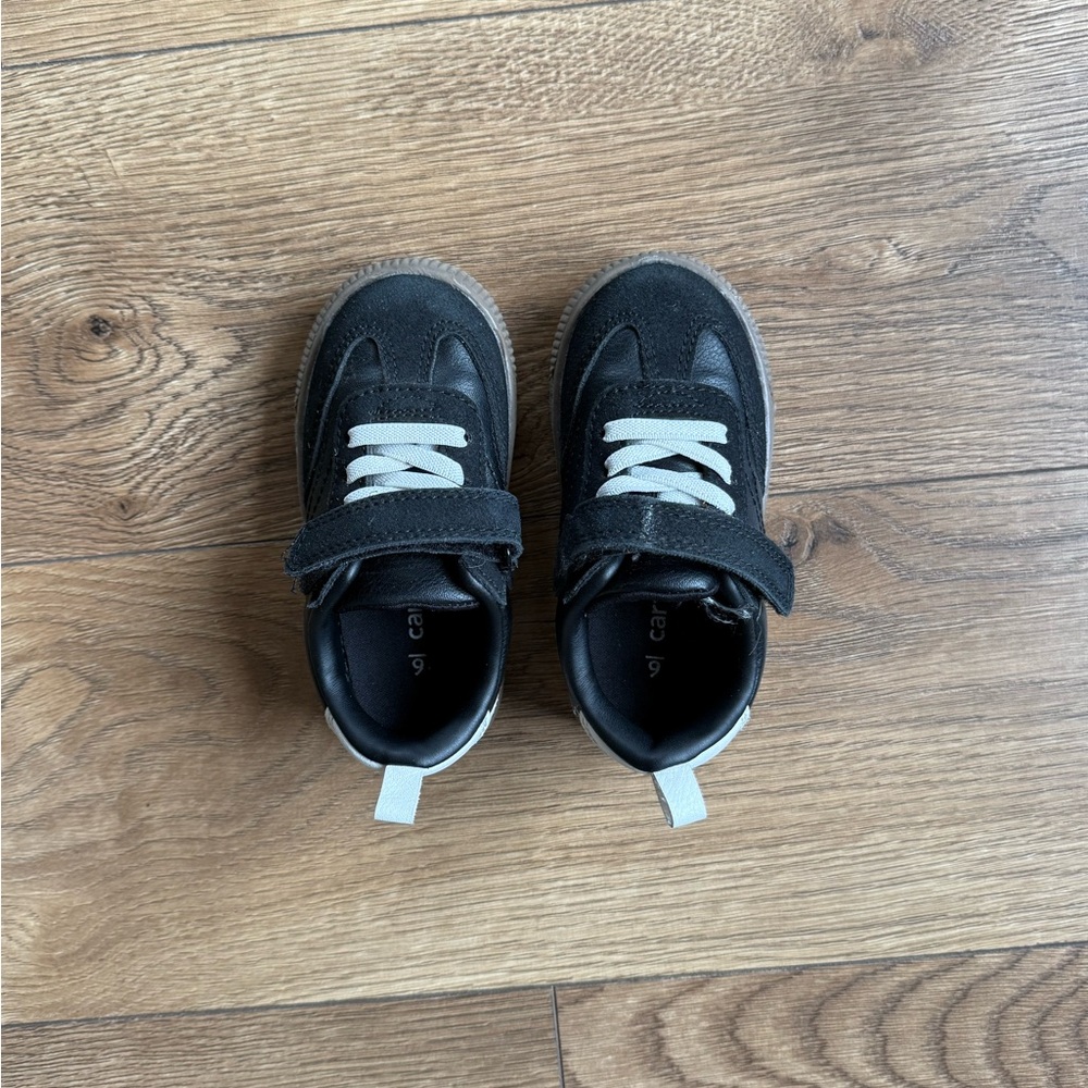 Carter's Black and White Kids Velcro Sneakers